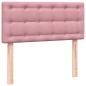 Preview: Boxspringbett mit Matratze Rosa 90x220 cm Samt