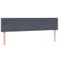Preview: Boxspringbett mit Matratze Dunkelgrau 180x220 cm Samt