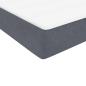 Preview: Boxspringbett mit Matratze Dunkelgrau 180x220 cm Samt