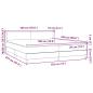 Preview: Boxspringbett mit Matratze Dunkelgrau 180x220 cm Samt