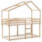 Preview: Etagenbett ohne Matratze 90x190 cm Massivholz Kiefer
