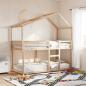 Preview: Etagenbett ohne Matratze 90x190 cm Massivholz Kiefer