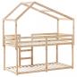 Preview: Etagenbett ohne Matratze 90x190 cm Massivholz Kiefer