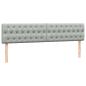 Preview: Boxspringbett mit Matratze Hellgrau 180x220 cm Samt