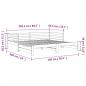 Preview: Ausziehbares Tagesbett ohne Matratze 80x200 cm