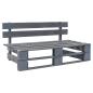 Preview: Outdoor-Sofa Paletten mit Kissen in Sandfarben Kiefernholz