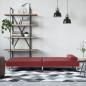Preview: Schlafsofa mit Getränkehaltern Rot Kunstleder