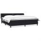 Preview: Boxspringbett mit Matratzen Schwarz 180x220 cm Samt