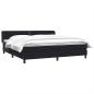 Preview: Boxspringbett mit Matratzen Schwarz 180x220 cm Samt