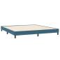 Preview: Boxspringbett mit Matratze Dunkelblau 180x220 cm Samt