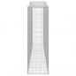 Preview: Gabionen mit Hochbogen 7 Stk. 400x50x160/180cm Verzinktes Eisen