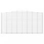Preview: Gabionen mit Hochbogen 4 Stk. 400x50x200/220cm Verzinktes Eisen