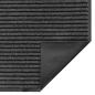 Preview: Fußmatte Streifen Schwarz und Grau 90x150 cm