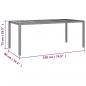 Preview: 7-tlg. Garten-Essgruppe mit Kissen Grau Poly Rattan