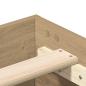 Preview: Bettgestell ohne Matratze Artisan-Eiche 90x190cm Holzwerkstoff
