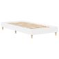 Preview: Bettgestell ohne Matratze Weiß 90x200 cm Holzwerkstoff