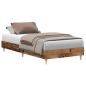 Preview: Bettgestell ohne Matratze Altholz-Optik 90x200cm Holzwerkstoff