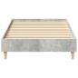 Preview: Bettgestell ohne Matratze Betongrau 100x200 cm Holzwerkstoff