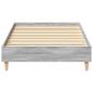 Preview: Bettgestell ohne Matratze Grau Sonoma 90x190 cm Holzwerkstoff