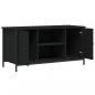 Preview: TV-Schrank Schwarz 100x40x50 cm Holzwerkstoff