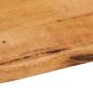 Preview: Tischplatte mit Baumkante 40x40x2,5 cm Massivholz Mango