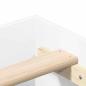 Preview: Bettgestell ohne Matratze Weiß 75x190 cm Holzwerkstoff