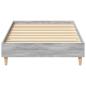 Preview: Bettgestell ohne Matratze Grau Sonoma 75x190 cm Holzwerkstoff