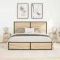Preview: Nachttische mit LED-Leuchten 2 Stk. Sonoma-Eiche 38x34x50 cm