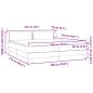 Preview: Boxspringbett mit Matratzen Dunkelgrau 180x210 cm Samt