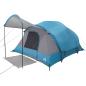 Preview: Tunnel-Familienzelt 8 Personen Blau Wasserdicht