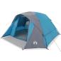 Preview: Campingzelt 4 Personen Blau Wasserdicht