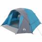 Preview: Campingzelt 4 Personen Blau Wasserdicht