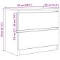 Preview: TV-Schrank Braun Eichen-Optik 60x35x54 cm Holzwerkstoff