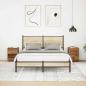 Preview: Nachttische mit LED-Leuchten 2 Stk. Altholz-Optik 38x34x50 cm