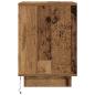 Preview: Nachttische mit LED-Leuchten 2 Stk. Altholz-Optik 38x34x50 cm
