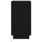 Preview: Nachttisch mit LED-Leuchten Schwarz 38x34x65 cm