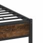 Preview: Bettgestell ohne Matratze Räuchereiche 120x190 cm Holzwerkstoff