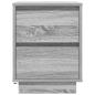 Preview: Nachttische mit LED-Leuchten 2 Stk. Grau Sonoma 38x34x50 cm
