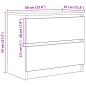 Preview: TV-Schrank Schwarz 60x35x54 cm Holzwerkstoff