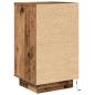 Preview: Nachttisch mit LED-Leuchten Altholz-Optik 38x34x65 cm