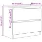 Preview: TV-Schrank Betongrau 60x35x54 cm Holzwerkstoff