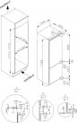 Preview: Amica EKGCS 387 931 Einbau-Kühl-/Gefrierkombination, Nischenhöhe: 178 cm, 246 L, Schlepptür-Technik, elektronische Steuerung, Tür-Offen-Alarm, Inverter Kompressor, weiß (1195081)