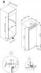 Preview: Amica EVKSX 352 231 Einbau-Vollraum-Kühlschrank, Nischenhöhe: 122 cm, 197 L, Festtür-Technik, elektronische Steuerung, Tür-Offen-Alarm, Inverter Kompressor, LED-Beleuchtung, weiß (1195085)