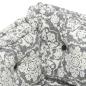 Preview: Palettensofa-Auflage Hellgrau Stoff Patchwork