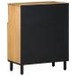 Preview: Sideboard Braun 60x33x75 cm Massivholz Mango