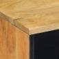 Preview: Sideboard Braun 80x33x75 cm Massivholz Mango