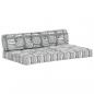 Preview: Palettensofa-Auflage Grau Stoff Patchwork