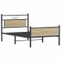Preview: Bettgestell ohne Matratze Sonoma-Eiche 107x203 cm Holzwerkstoff