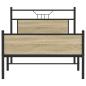 Preview: Bettgestell ohne Matratze Sonoma-Eiche 107x203 cm Holzwerkstoff