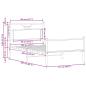 Preview: Bettgestell ohne Matratze Sonoma-Eiche 107x203 cm Holzwerkstoff